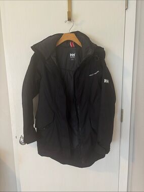 Helly Hansen Black Women's Ski Jacket with detachable Hood xs